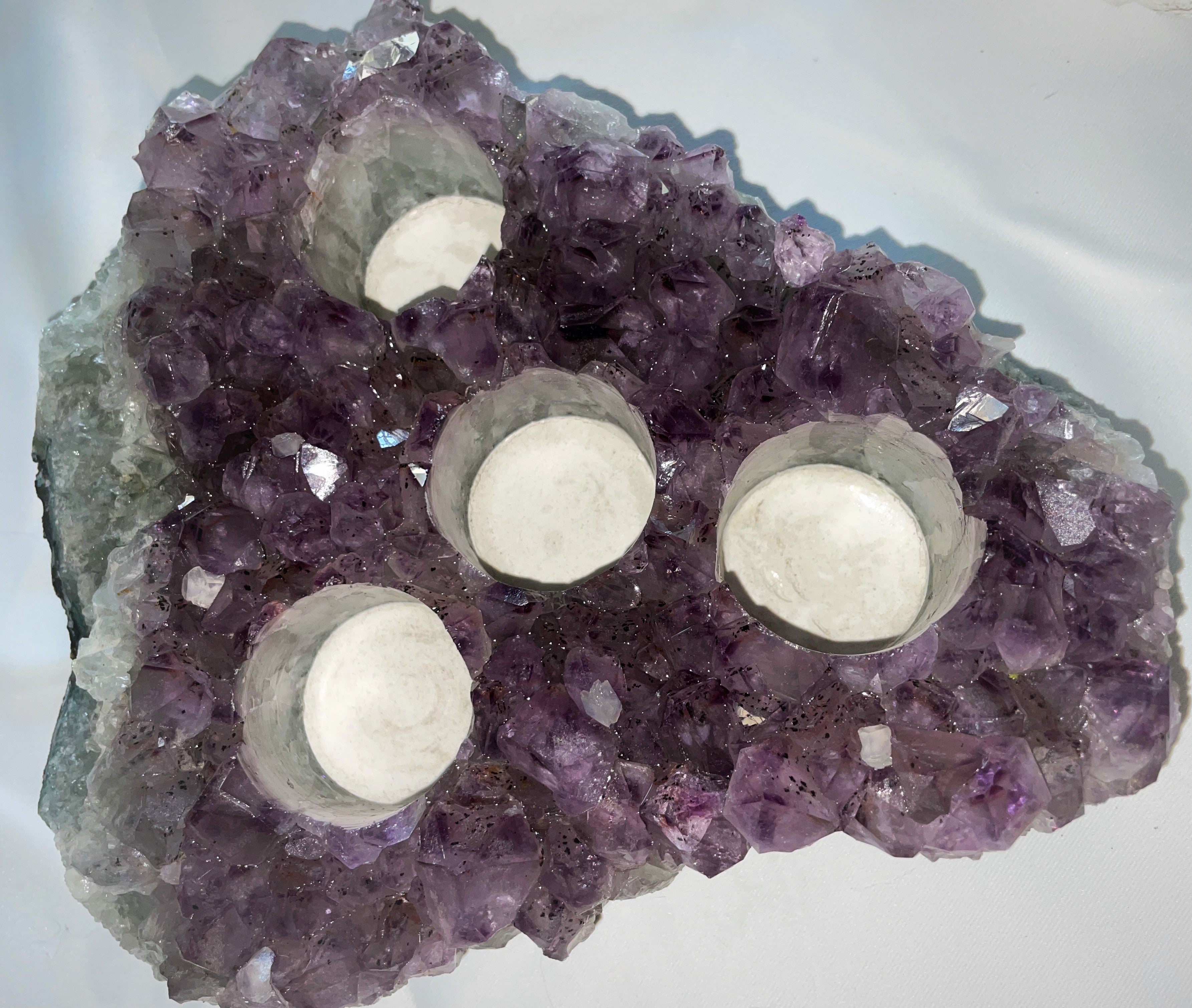 Amethyst Candle Holders