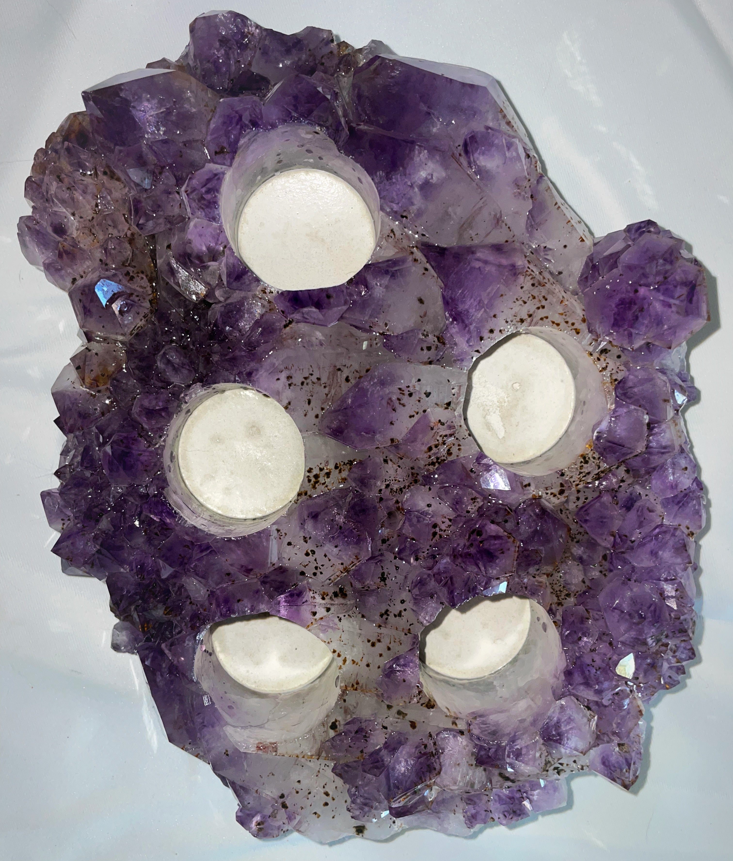 Amethyst Candle Holders